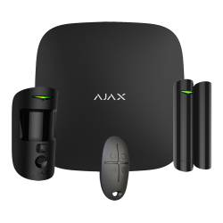 Kit alarme sans fil Ajax Systems Starter Kit Hub 2 - noir