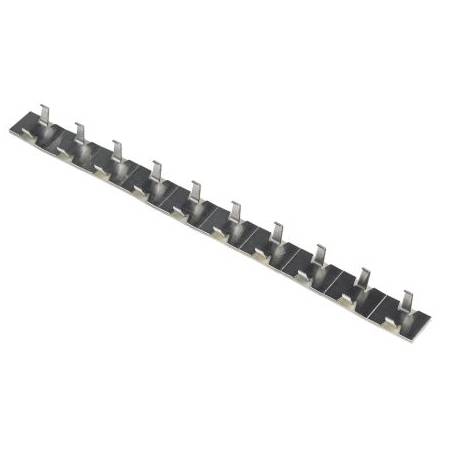 Pack de 10 clips aluminium autocollant fixation diamètre jusqu'à 6mm
