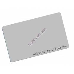 Badge personnel format carte crédit fin