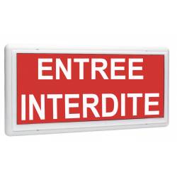 Afficheur lumineux de signalisation ENTREE INTERDITE étanche IP65