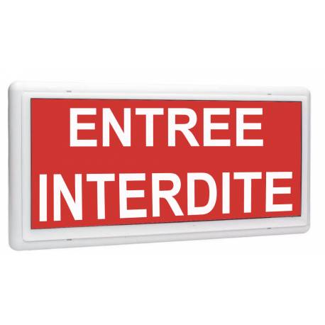 Afficheur lumineux de signalisation interne ENTREE INTERDITE