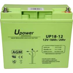 Batterie rechargeable 12V 18Ah sans entretien UPower