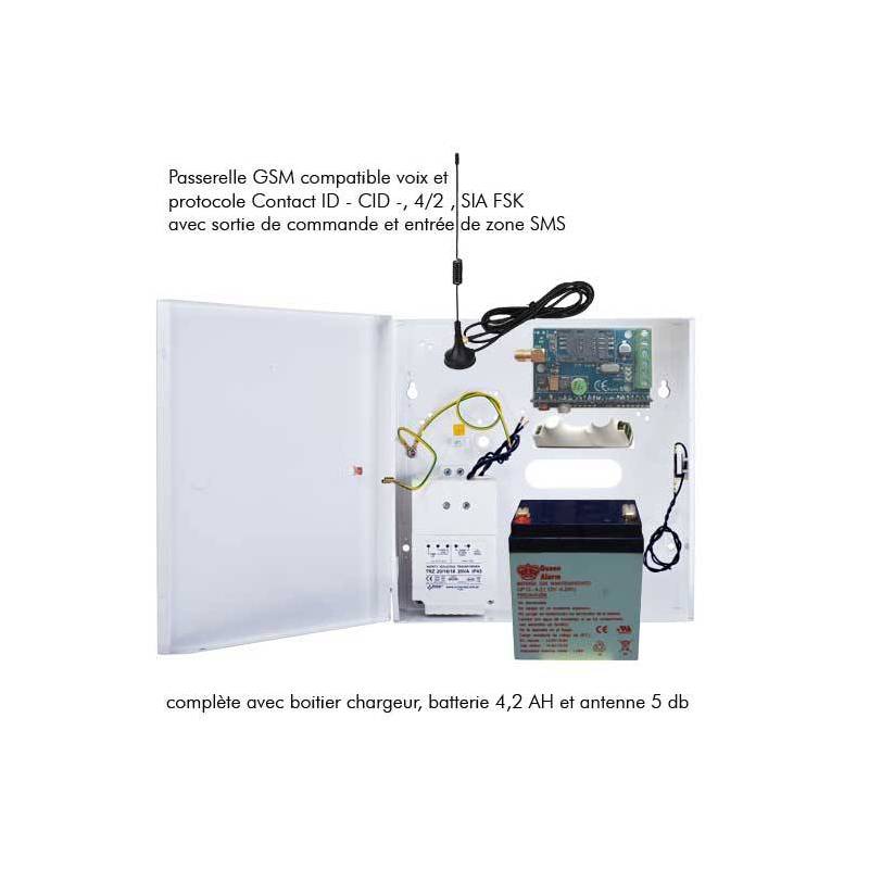 Passerelle gsm 2 lignes adaptateur pour telephone fixe filaire ll-b2021  relais transformateur